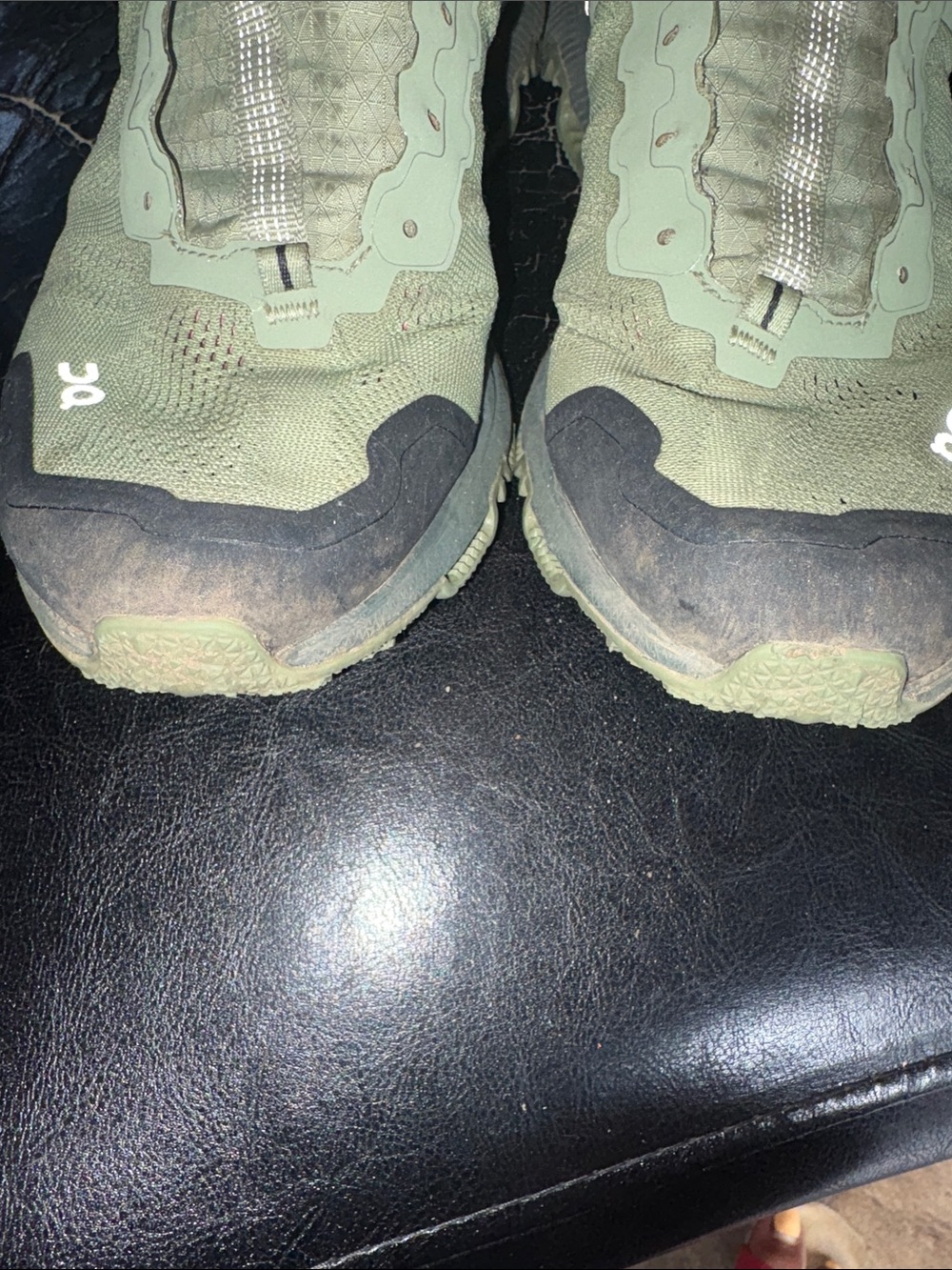 On Running Women’s Trail Runners in Olive and Pink - Picture 5 of 6